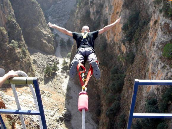 bungee jumping v Kyjeve